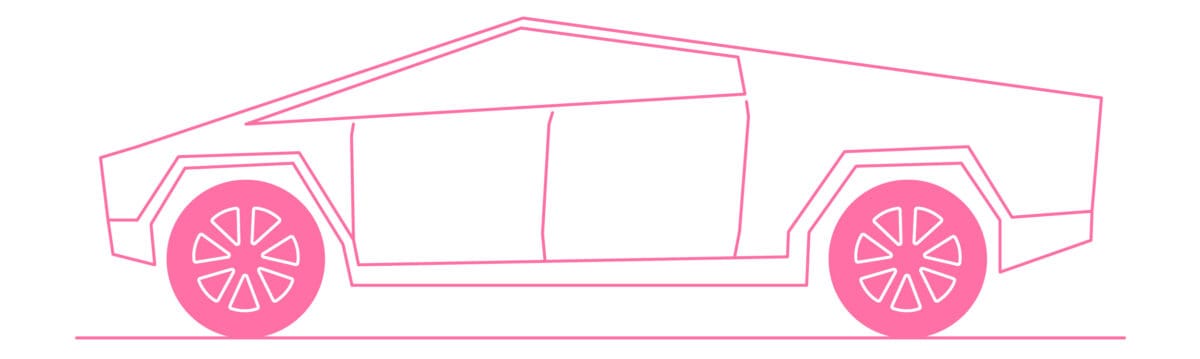 triangular car with normal wheels