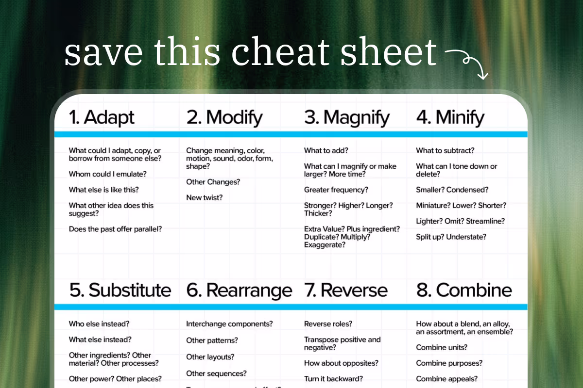 How to brainstorm endless ideas with Osborn’s Checklist Feature Image
