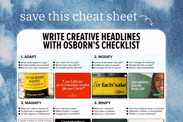 How to write creative headlines using Osborn’s Checklist  Feature Image